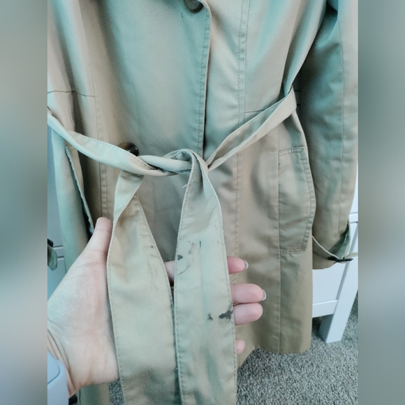 H&M Khaki Trench Coat, Size 8 - Picture 2 of 4